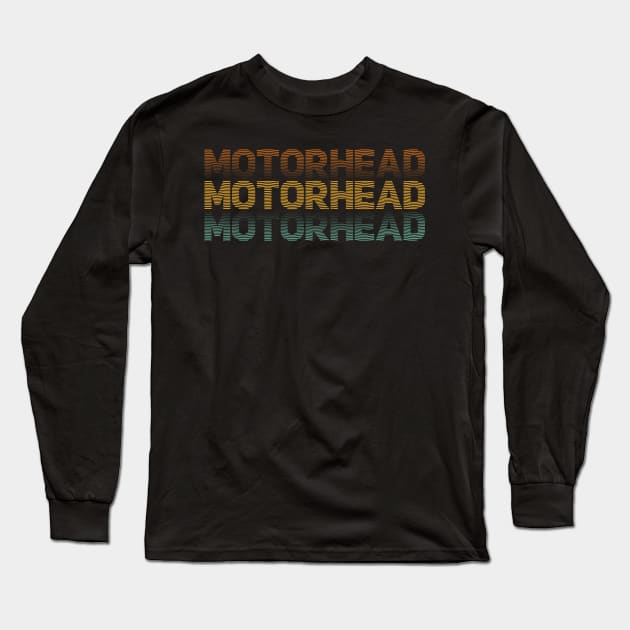 Distressed Vintage - Motorhead Long Sleeve T-Shirt by SIJI.MAREM